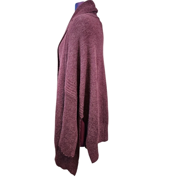 NWT A New Day Aubergine Cozy Relaxed Fit Cardigan Sweater Size One Size R8 - Picture 3 of 9